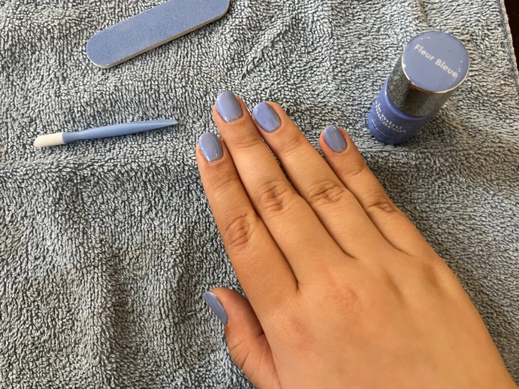 I tried doing my own gel manicure at home with a $38 kit. Some people would love this, but I’d rather pay more for a professional set.